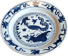 染付の皿